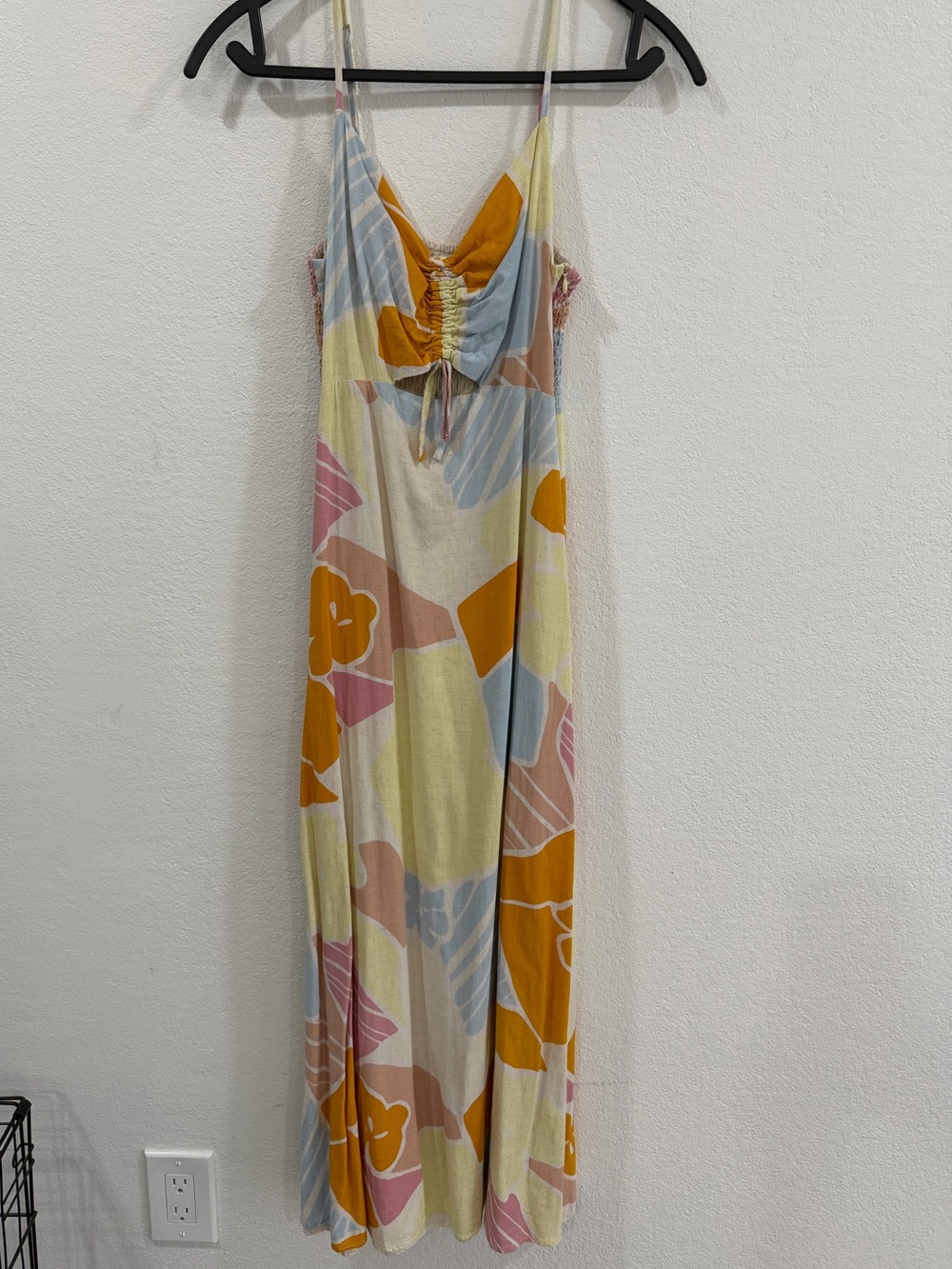 Z Supply Multicolor Abstract Spaghetti-Strap Maxi Dress